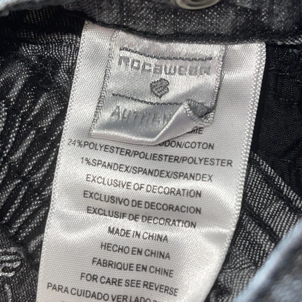 Roca Wear Baby Girl 3T Bejeweled Black Jeans - Picture 6 of 14